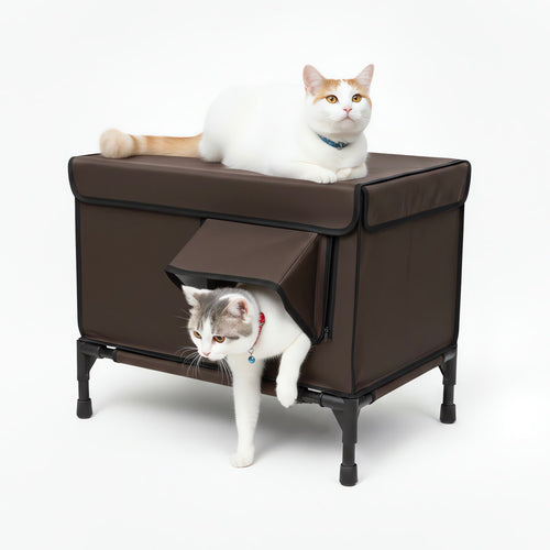 Tall Classic Box Heated Cat House – Large