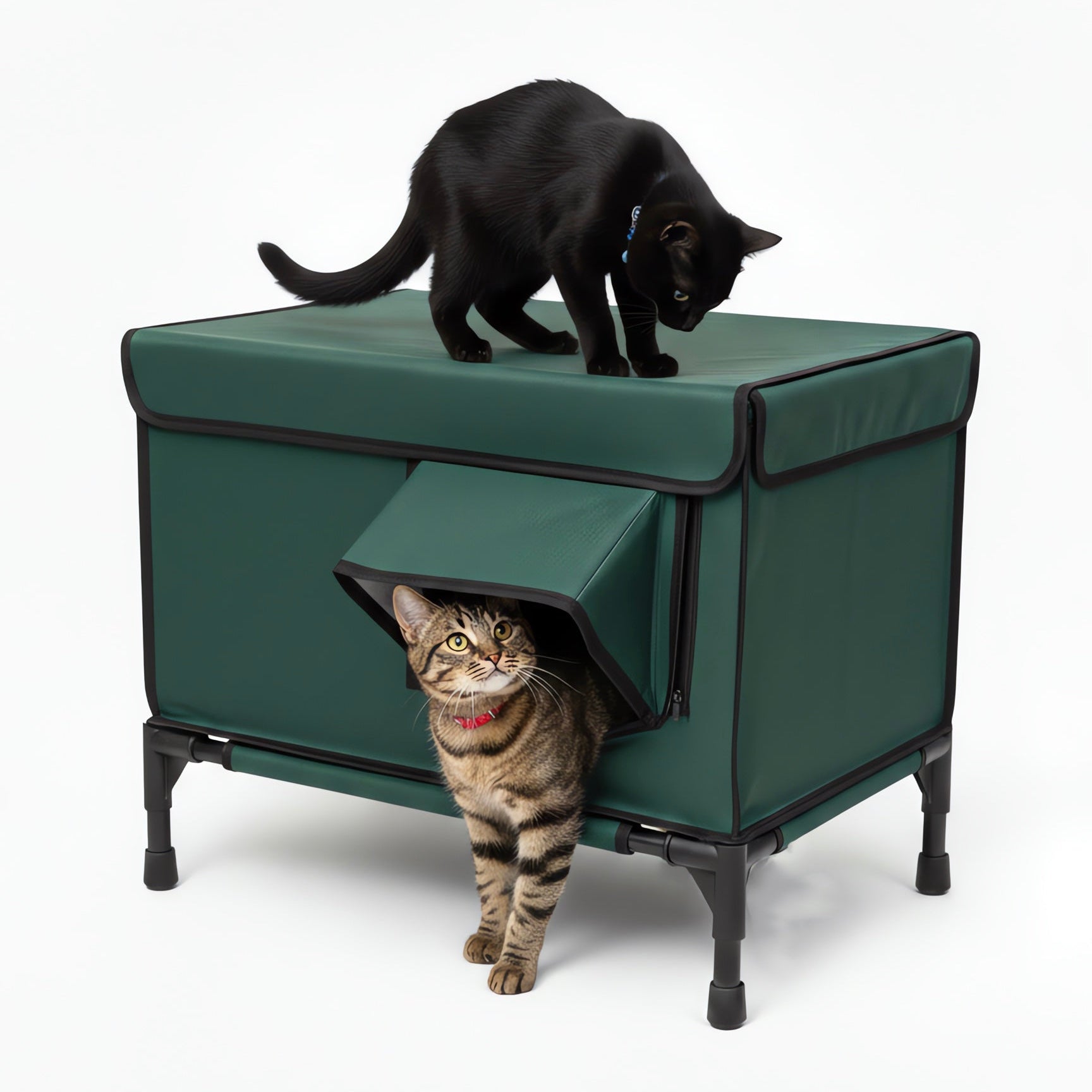 Tall Classic Box Heated Cat House – Large