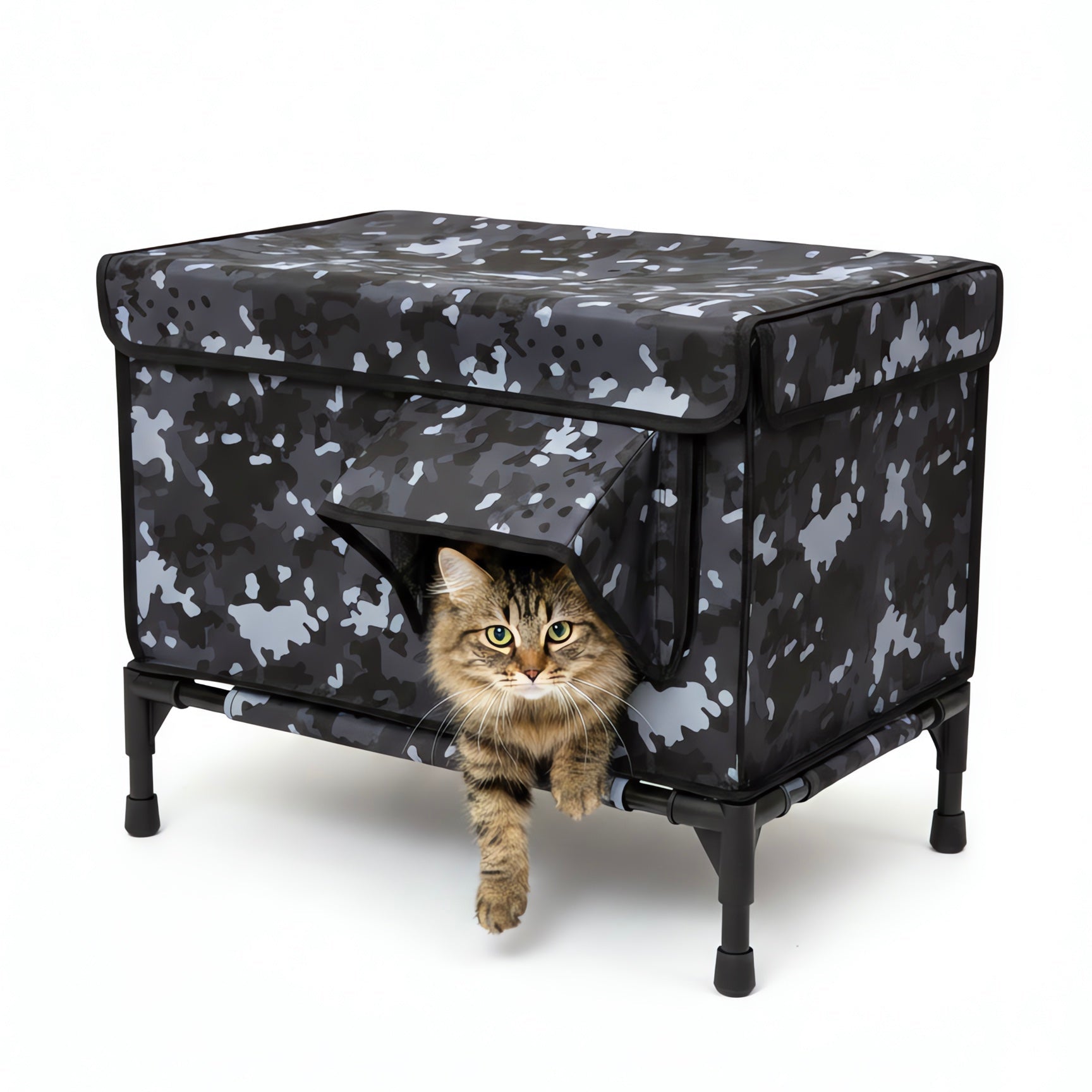 Tall Classic Box Heated Cat House – Large